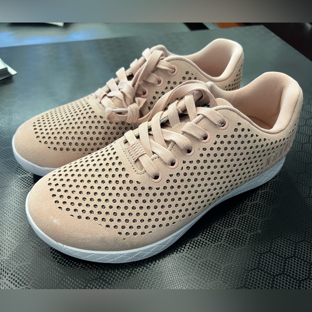 Light pink suede almost brand new condition. Nobull pink suede
